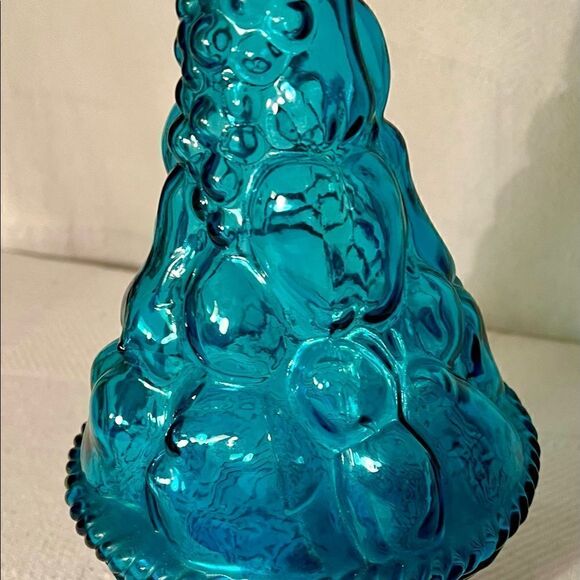 Empoli Blue Fruit Basket Italian Genie Bottle Decanter with No Stopper. EVC - Picture 3 of 10